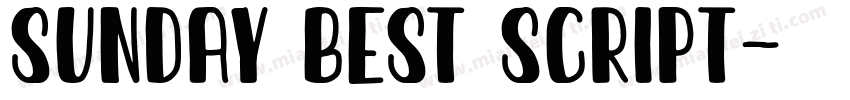 Sunday Best Script字体转换